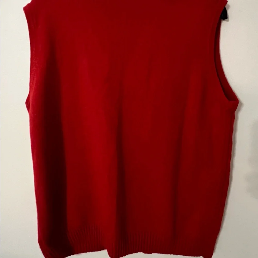 🌼 Vintage Burgundy Red Knit Vest Top - Picture 5 of 5